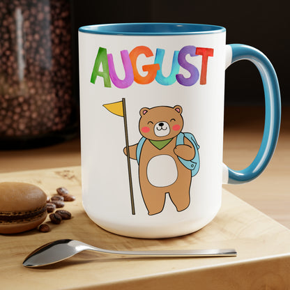 August Two-Tone Coffee Mugs, 15oz