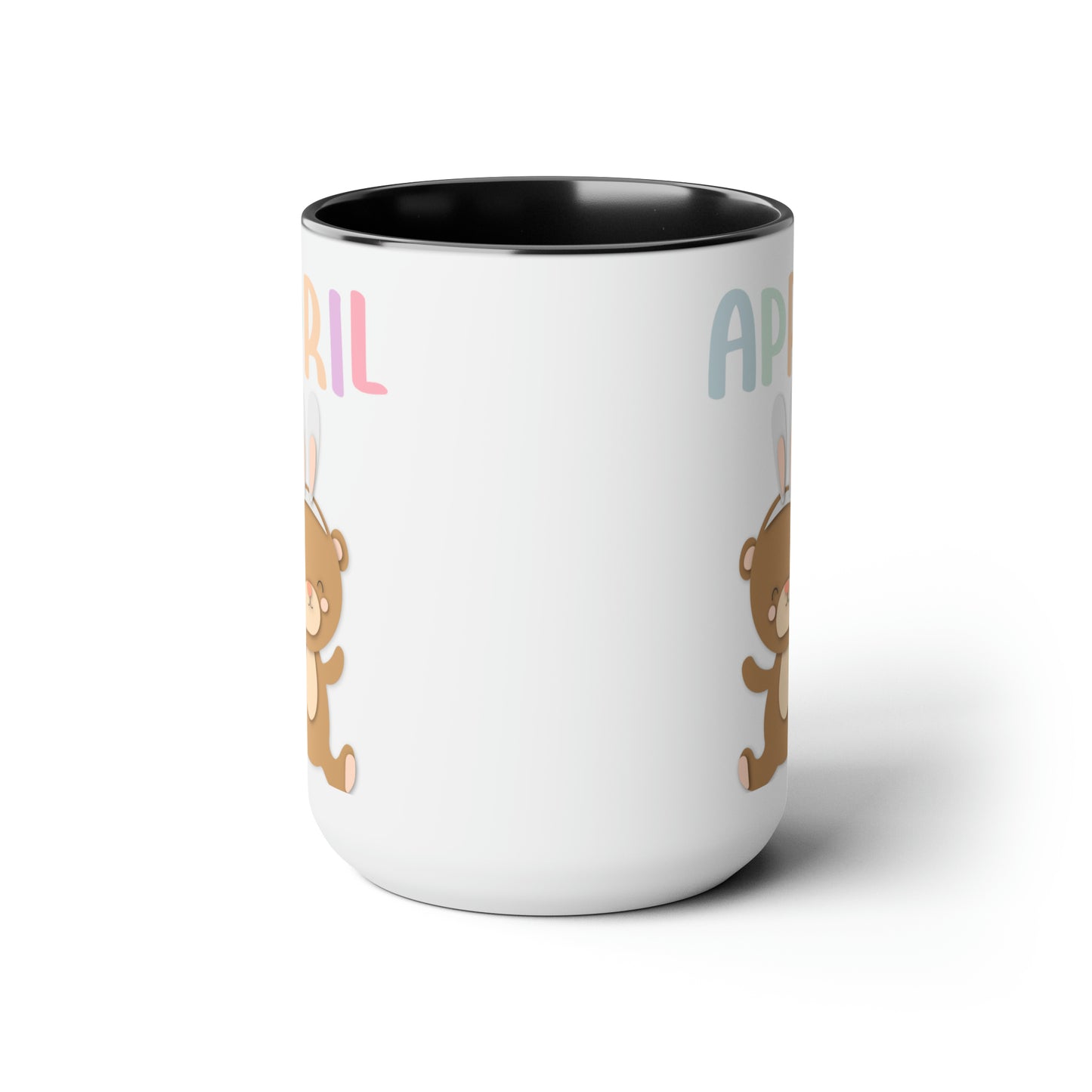 April Two-Tone Coffee Mugs, 15oz