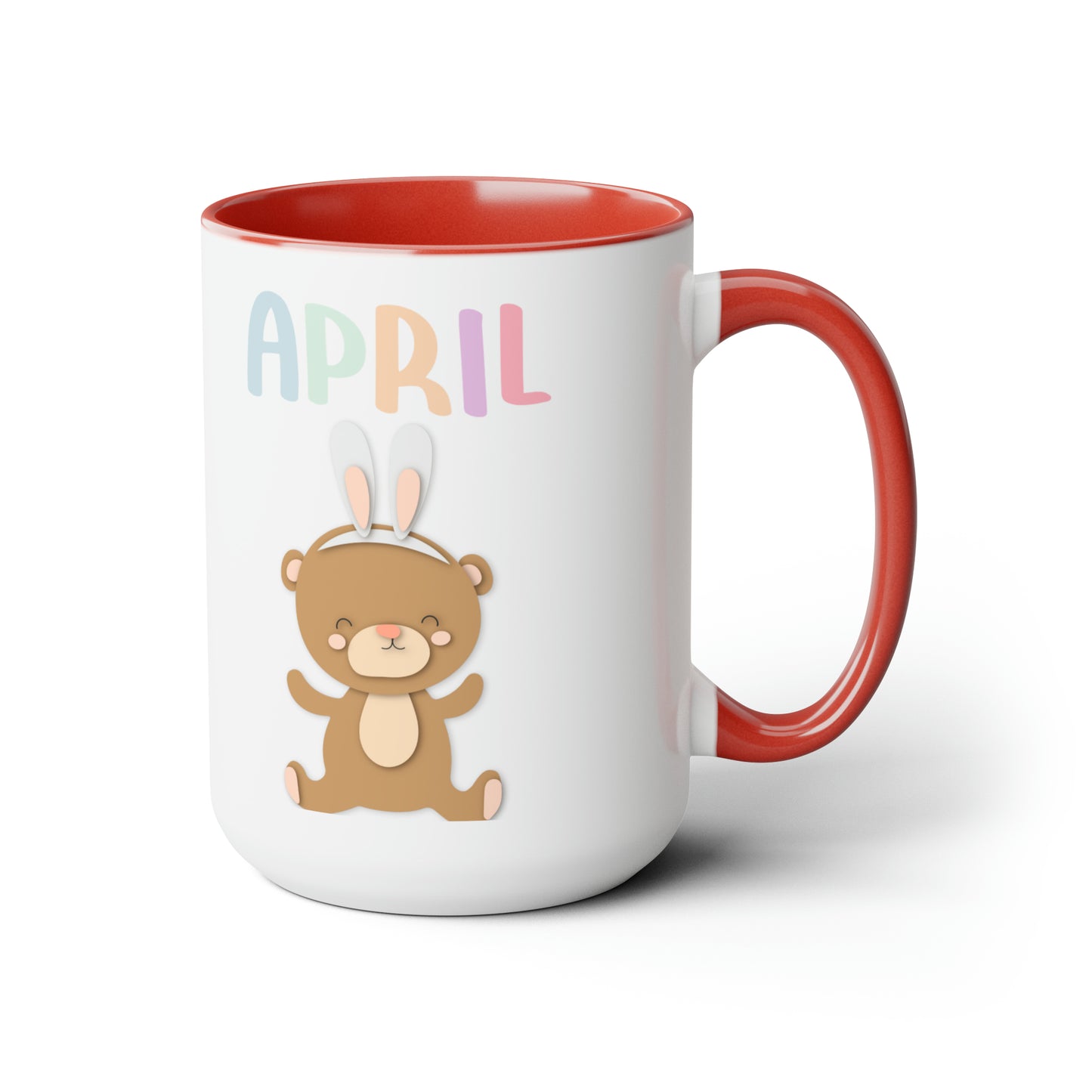 April Two-Tone Coffee Mugs, 15oz