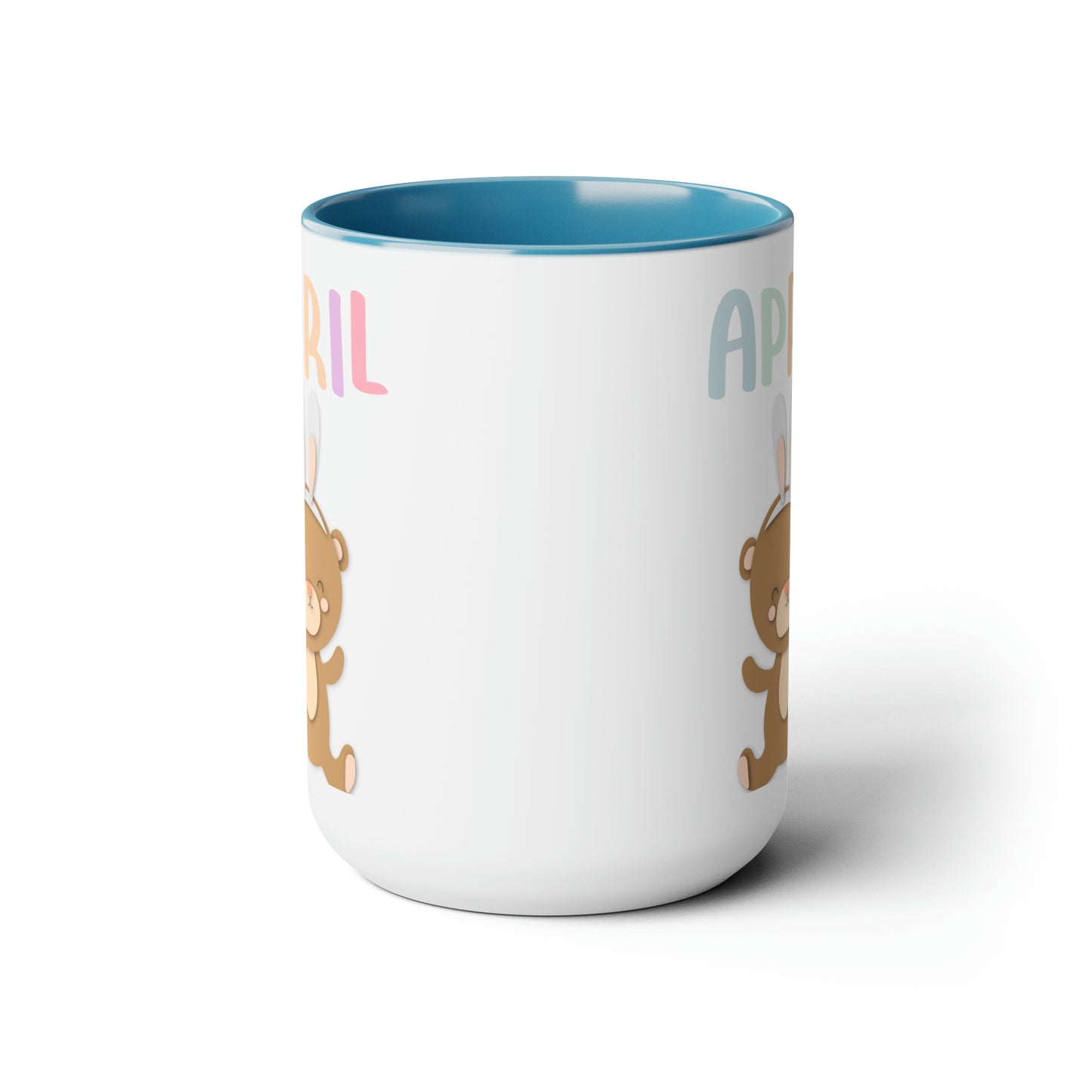 April Two-Tone Coffee Mugs, 15oz