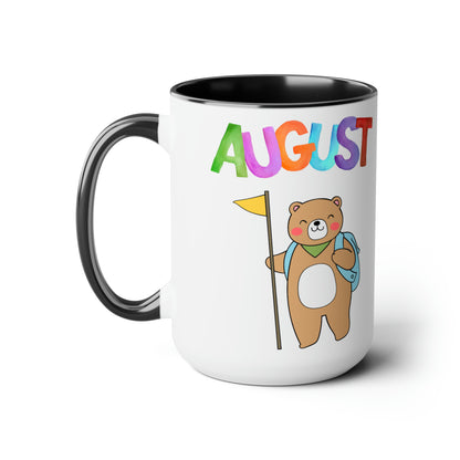 August Two-Tone Coffee Mugs, 15oz