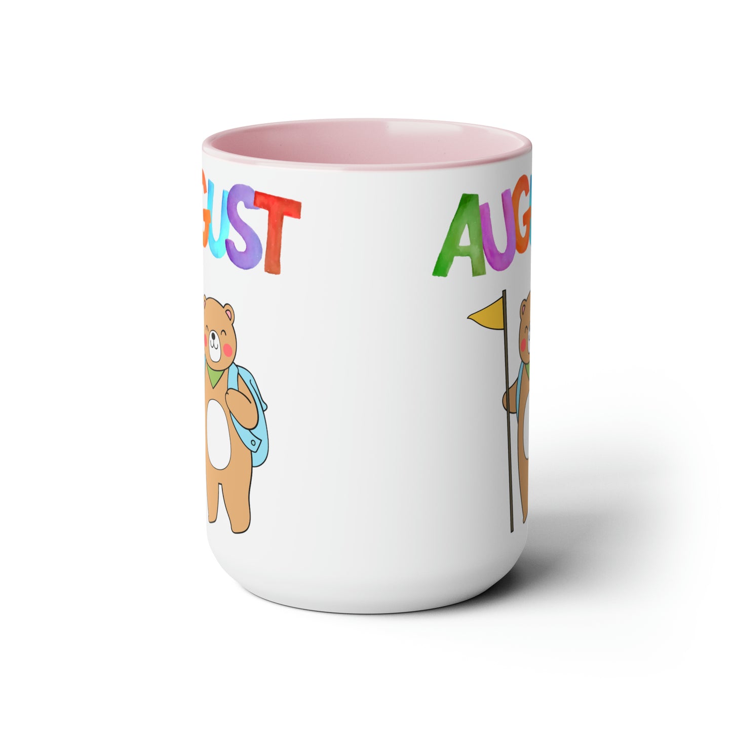 August Two-Tone Coffee Mugs, 15oz