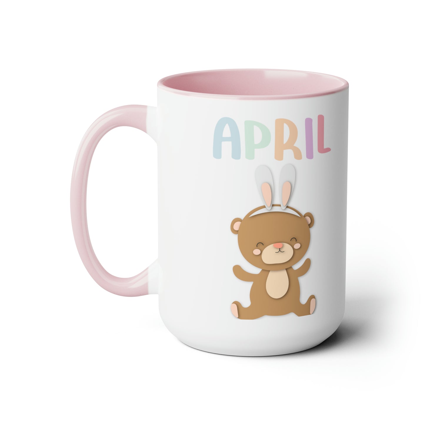 April Two-Tone Coffee Mugs, 15oz